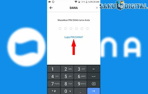 Pilih Lupa Pin Dana