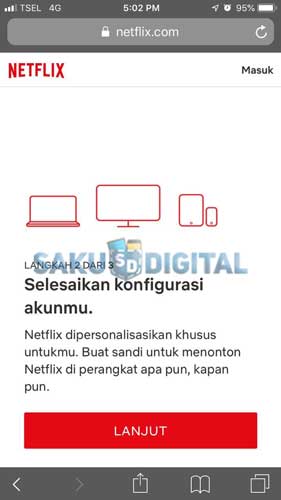 Konfigurasi Akun Netflix