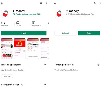 Unduh aplikasi T Money