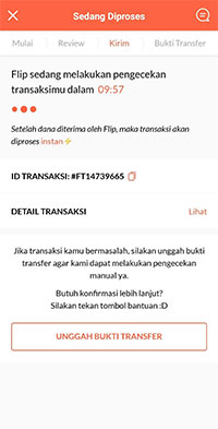 Upload Bukti Transfer