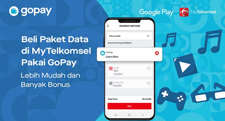 Bayar Pulsa My Telkomsel Pakai Gopay