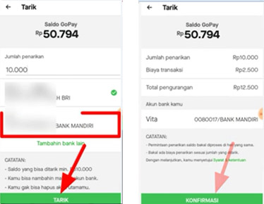 transfer ShopeePay lewat GoPay