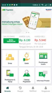 2. Buka Aplikasi Pegadaian Digital