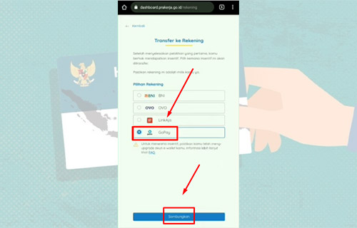 Pilih Gopay dan Sambungkan