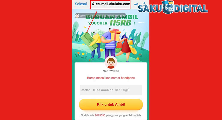 1 Klik Link Kode Referral