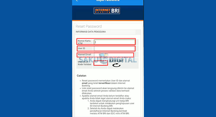 5 Masukan Informasi Data Pengguna