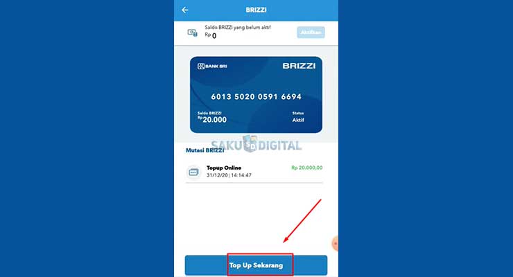 6 Klik Top Up Sekarang