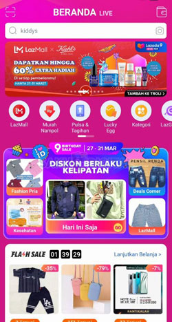 1 Buka Aplikasi Lazada