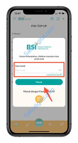 10 Masukkan Kata Sandi BSI Mobile