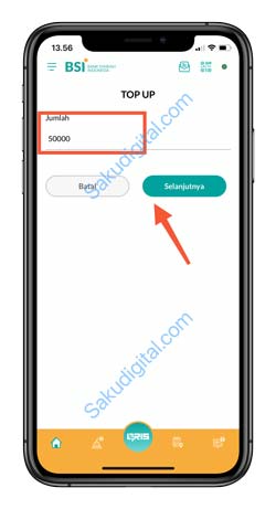 12 Tentukan Nominal Top Up