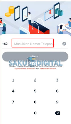 2 Klik Mulai Daftar