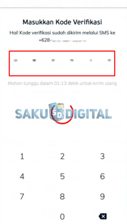 3 Masukan Kode Verifikasi