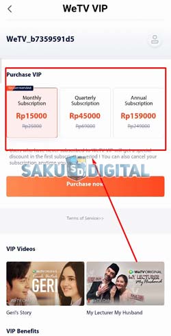 4 Pilih Paket VIP