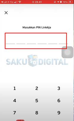 6 Input PIN LinkAja