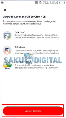 8 Klik Upgrade Sekarang