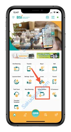 8 Pilih Menu Top Up eWallet