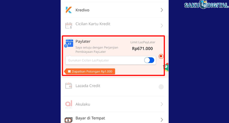 Cara Pengajuan Lazada Paylater