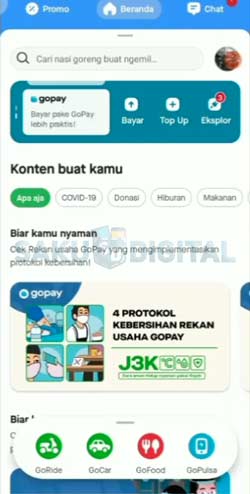 1 Buka Aplikasi Gojek