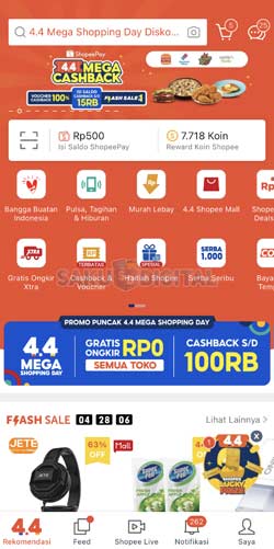 1 Buka Aplikasi Shopee