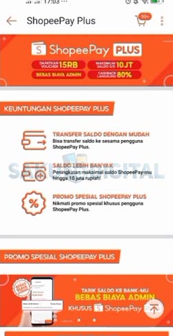 3 Klik Banner Upgrade ShopeePay Plus