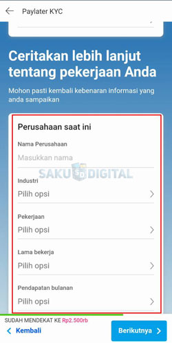 5 Isi Data Diri