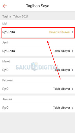 5 Klik Bayar Lebih Awal