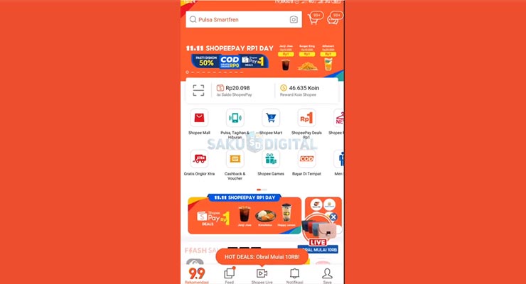 1 Buka Aplikasi Shopee