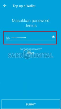 13 Masukkan Password Jenius