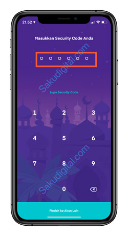 2 Masukkan Security Code