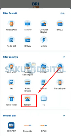 4 Pilih Menu Telkom