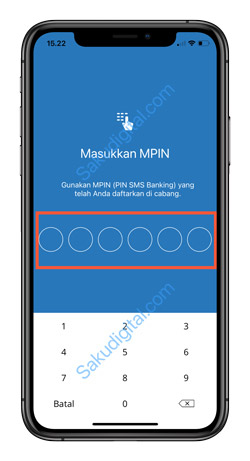 9 Masukkan MPIN Mandiri Online 1