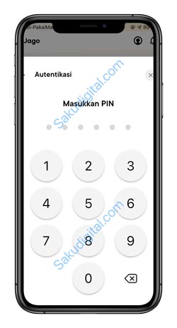 10 Masukkan PIN Bank Jago