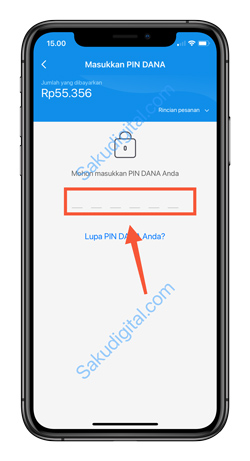10 Masukkan PIN DANA