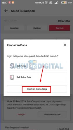 18 Pilih Cairkan Dana Saja