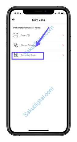3 Klik Rekening Bank