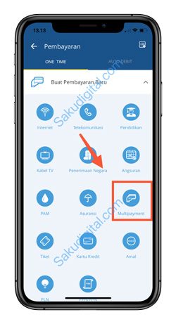 4 Pilih Multipayment