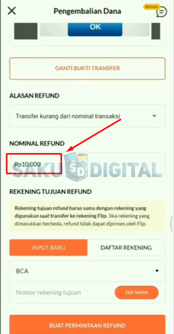 6 Tentukan Nominal Refund