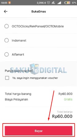 8 Klik Bayar