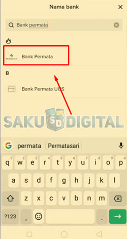 9 Pilih Nama Bank