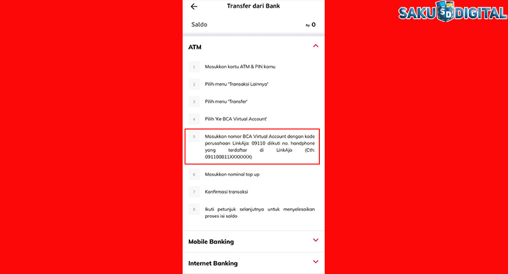 Kode Virtual Account LinkAja Semua Bank