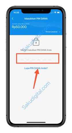 10 Masukkan PIN DANA