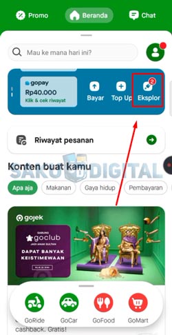2 Pilih Menu Explore