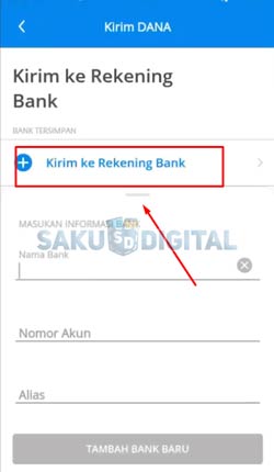 3 Pilih Ke Rekening Bank