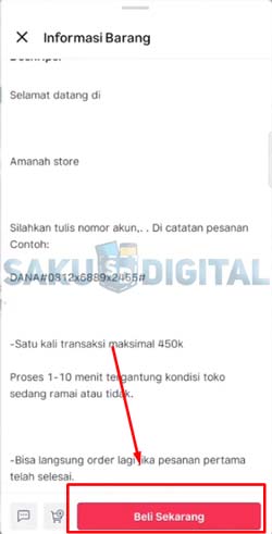 4 Klik Beli Sekarang