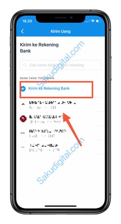 4 Klik Tambah Ke Rekening Bank