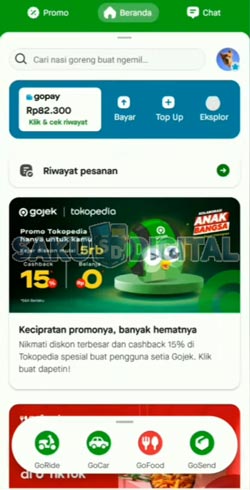 5 Buka Aplikasi Gojek