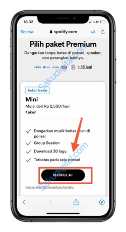 5 Klik Memulai