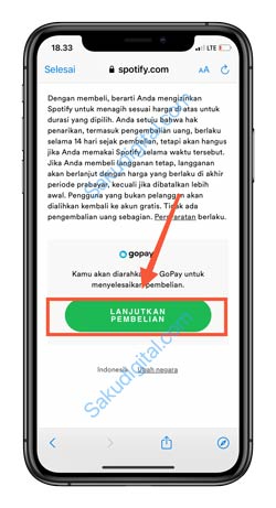 8 Tap Lanjutkan Pembelian