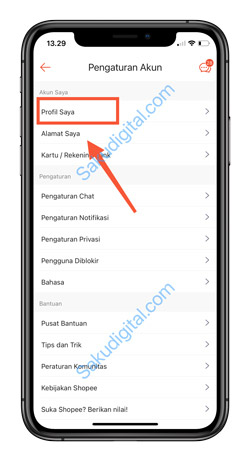 4 Tap Profile Saya