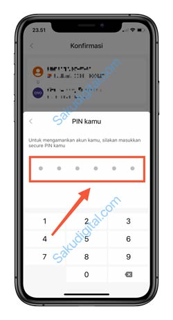 8 Masukkan PIN SeBank